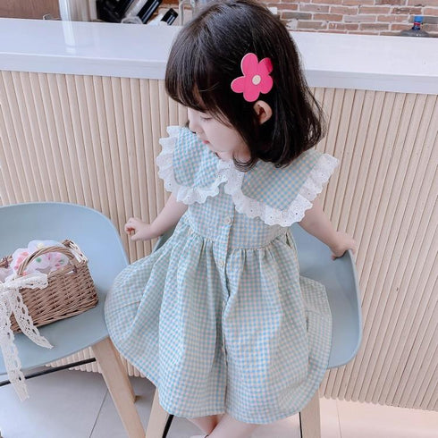 Girls Lace Sleeveless Dress